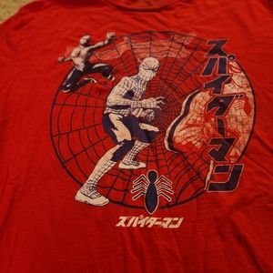 Red Loot Anime Exclusive Marvel Anime Spider-Man T-Shirt Large. Cotton Tshirt